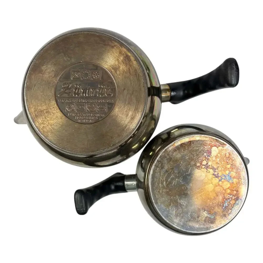 Zümrüt Turkish Double Teapot Set Stainless Steel 18/10 Extra Capsule Bottom
